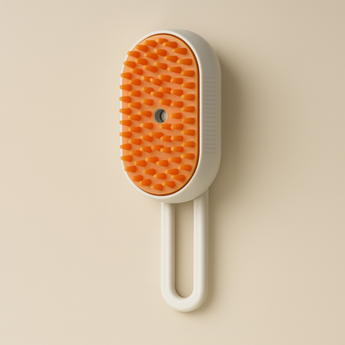 Brosse Vapeur Électrique 3 en 1 pour Chiens et Chats – Peigne de Massage Rechargeable USB
